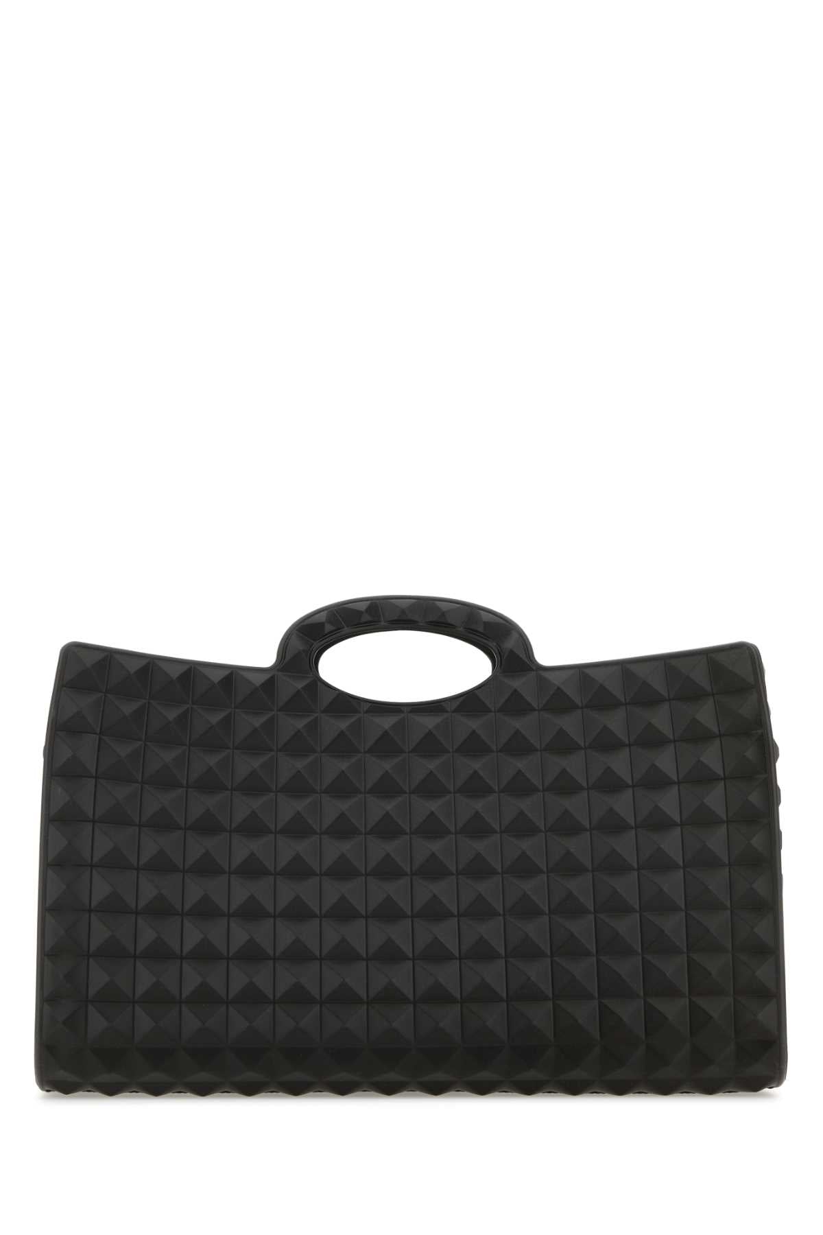 VALENTINO GARAVANI Valentino Garavani Men Black Rubber Le Troisiã¨Me Shopping Bag