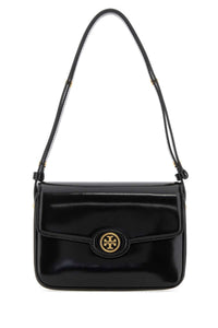 TORY BURCH Tory Burch Women Black Leather Robinson Shoulder Bag