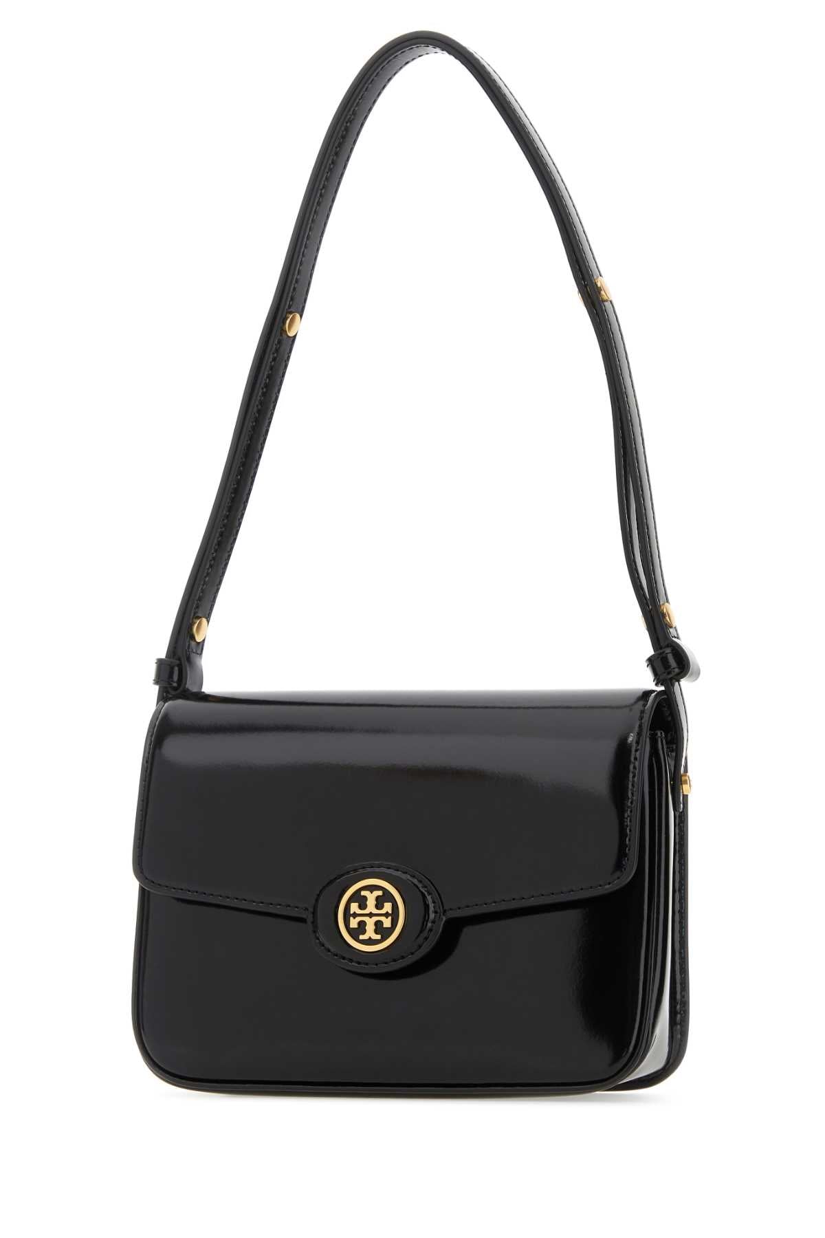 TORY BURCH Tory Burch Women Black Leather Robinson Shoulder Bag