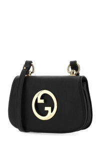 Gucci Women Black Leather Gucci Blondie Crossbody Bag