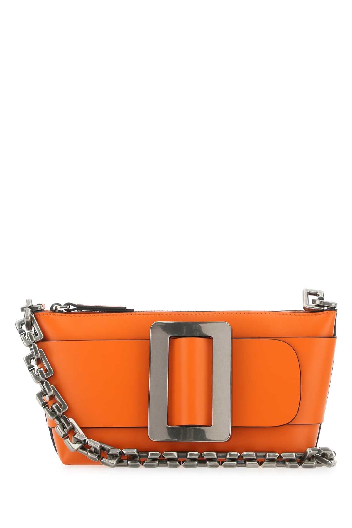 BOYY Boyy Women Orange Leather Buckle Shoulder Bag