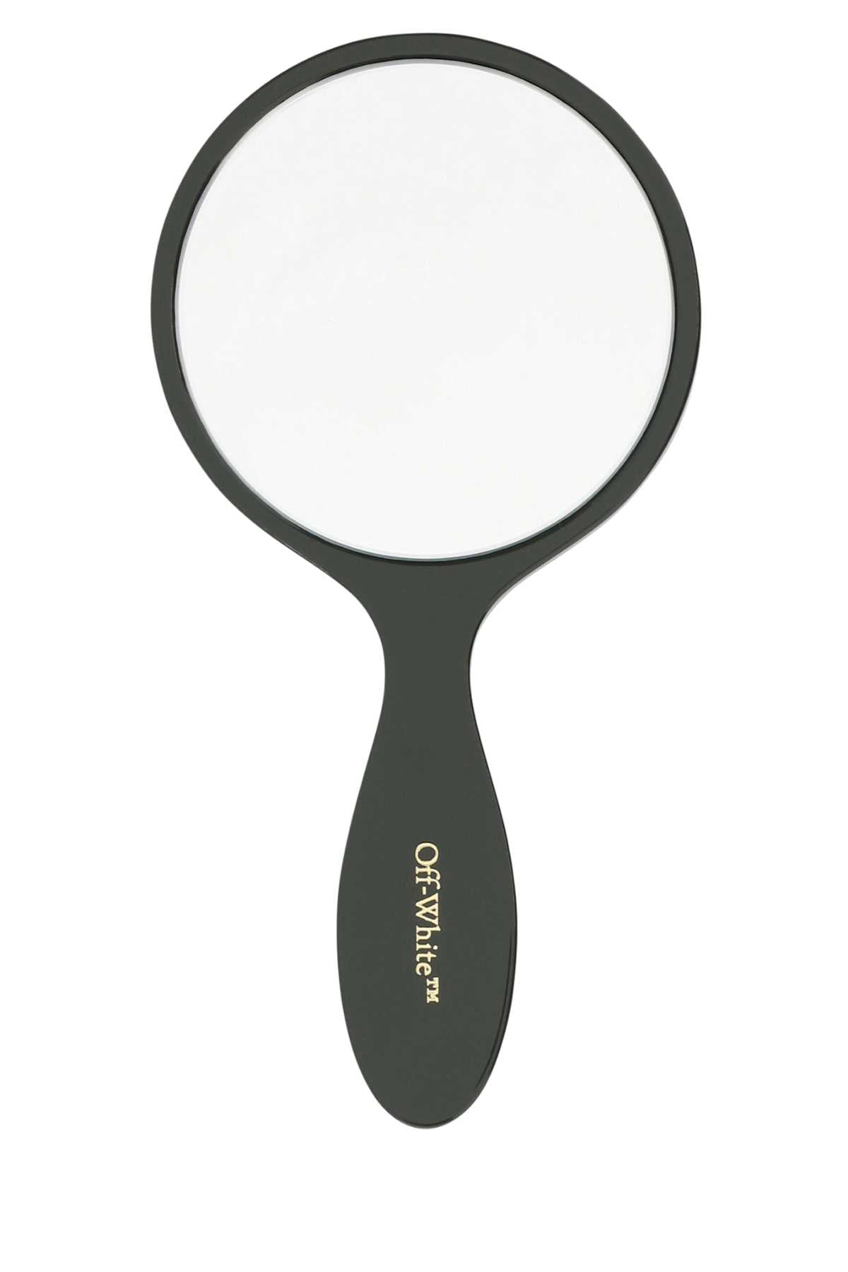 OFF WHITE Off White Unisex Army Green Acetate Bookish Hand Mirror