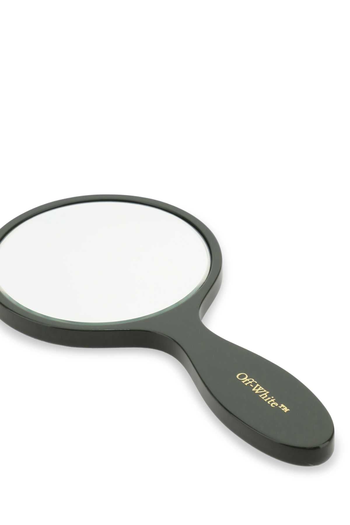 OFF WHITE Off White Unisex Army Green Acetate Bookish Hand Mirror