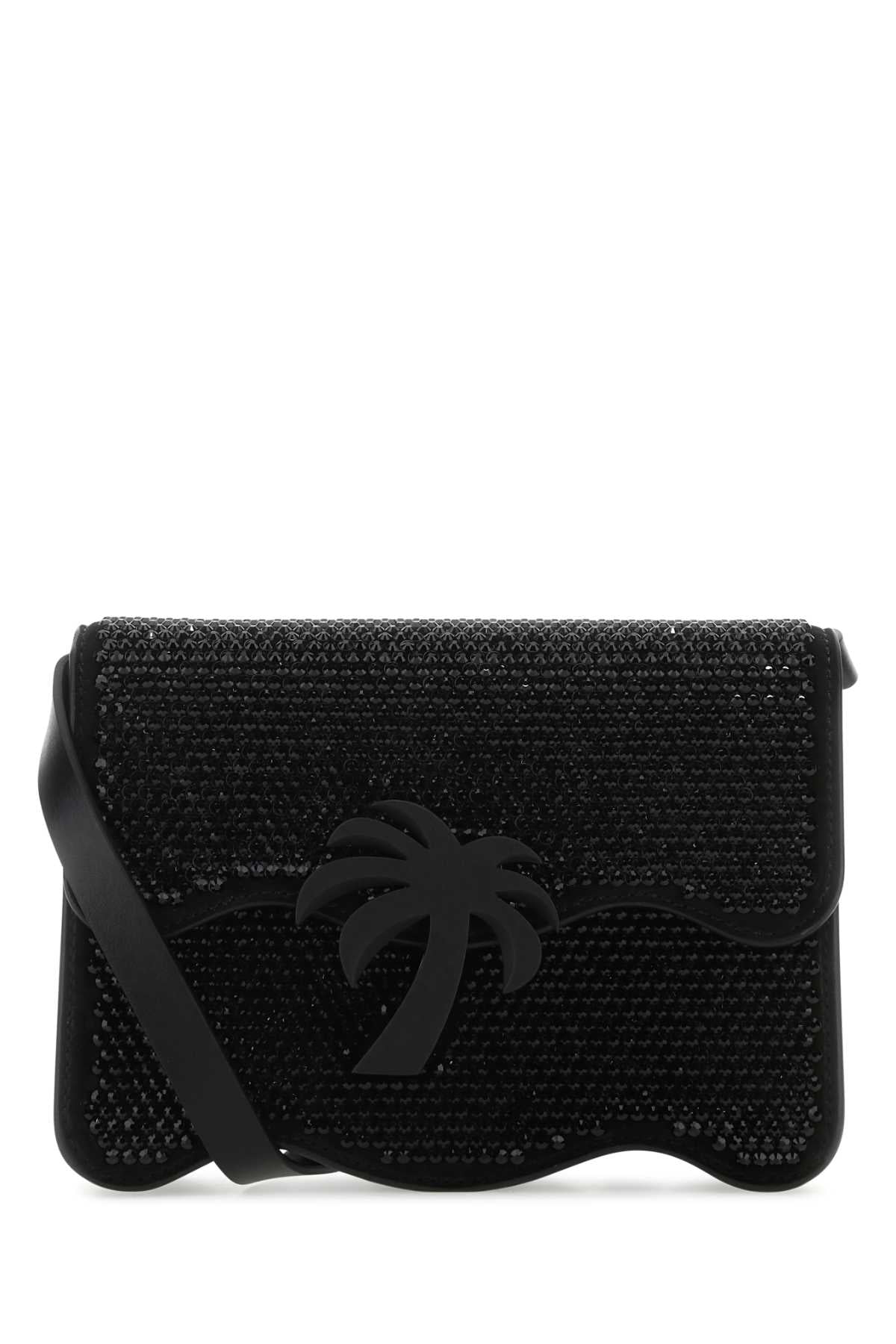 PALM ANGELS Palm Angels Women Embellished Suede Palm Beach Crossbody Bag