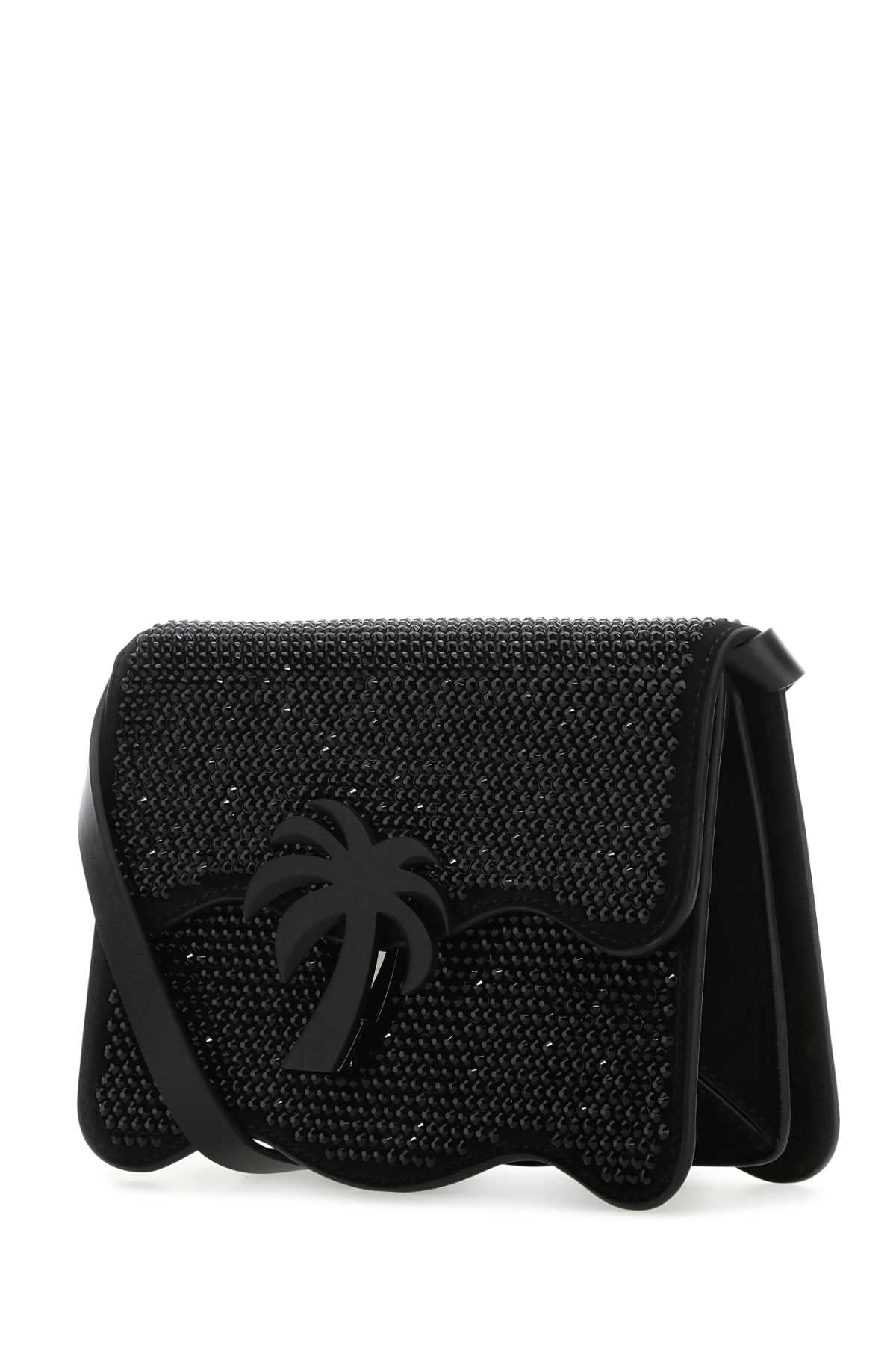 PALM ANGELS Palm Angels Women Embellished Suede Palm Beach Crossbody Bag