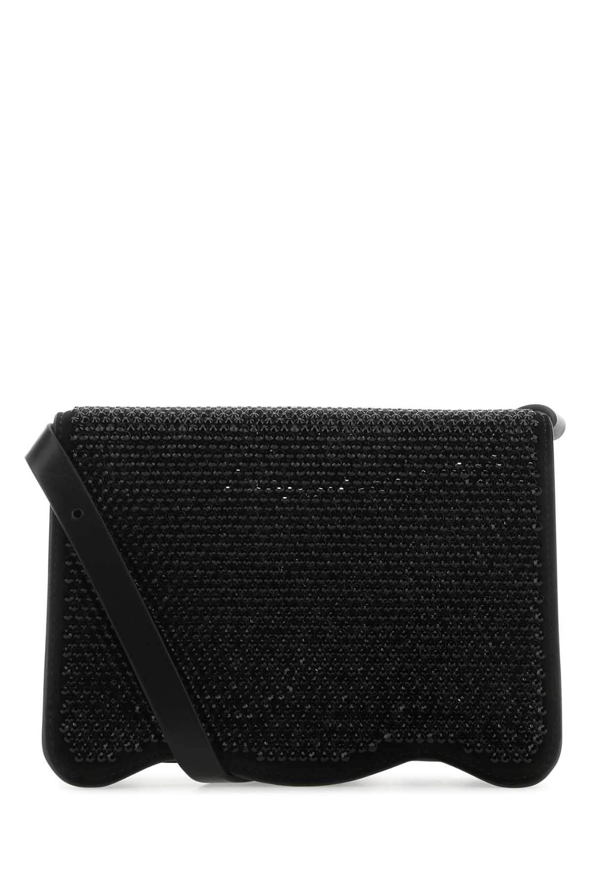 PALM ANGELS Palm Angels Women Embellished Suede Palm Beach Crossbody Bag