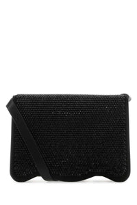 PALM ANGELS Palm Angels Women Embellished Suede Palm Beach Crossbody Bag