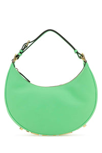 Fendi Women Green Leather Small Fendigraphy Handbag