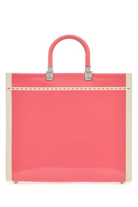 Fendi Women Two-Tone Canvas Medium Sunshine Shopping Bag
