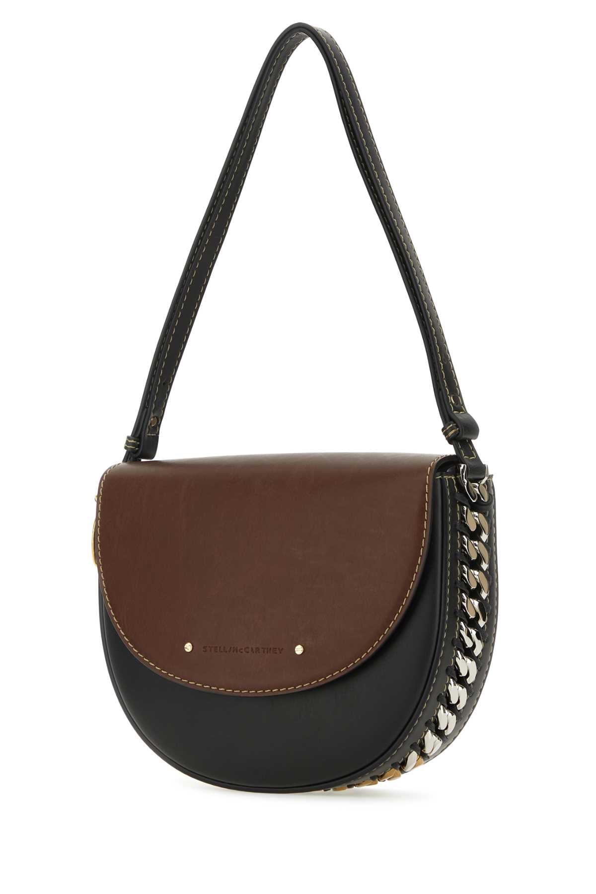 STELLA McCARTNEY Stella Mccartney Women Two-Tone Alter Mat Medium Frayme Shoulder Bag