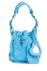 BALENCIAGA Balenciaga Women Light-Blue Leather Le Cagole Xs Bucket Bag