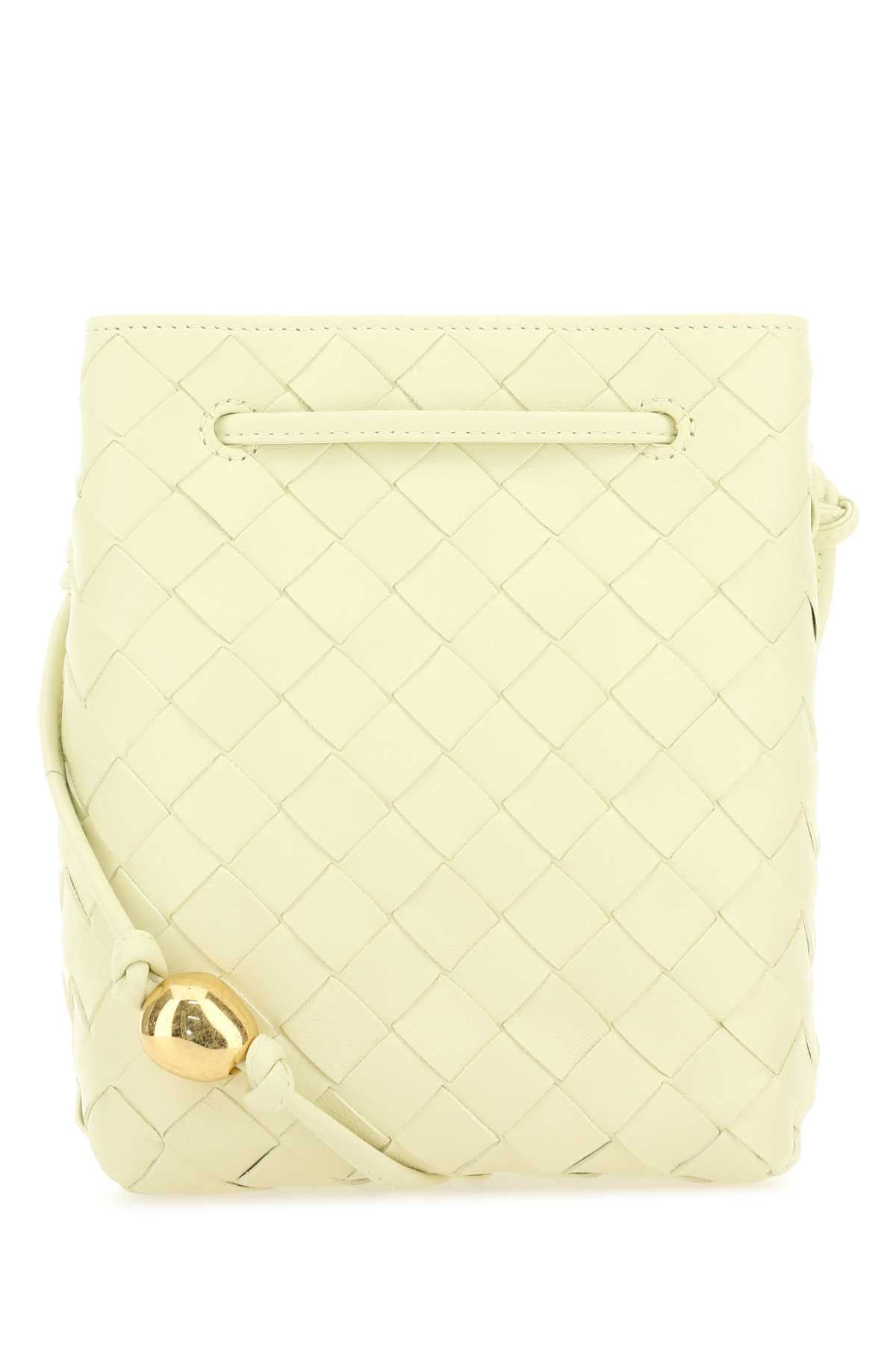 BOTTEGA VENETA Bottega Veneta Women Pastel Yellow Leather Bucket Bag