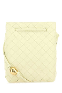 BOTTEGA VENETA Bottega Veneta Women Pastel Yellow Leather Bucket Bag