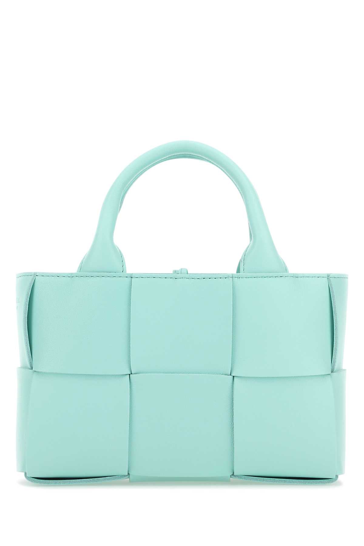 BOTTEGA VENETA Bottega Veneta Women Light-Blue Leather Candy Arco Handbag
