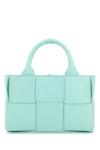 BOTTEGA VENETA Bottega Veneta Women Light-Blue Leather Candy Arco Handbag