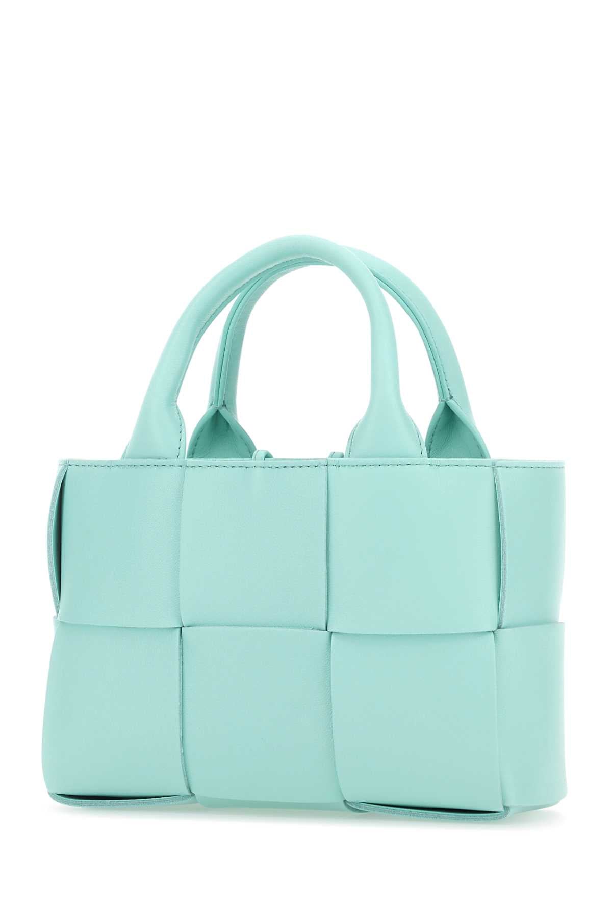 BOTTEGA VENETA Bottega Veneta Women Light-Blue Leather Candy Arco Handbag