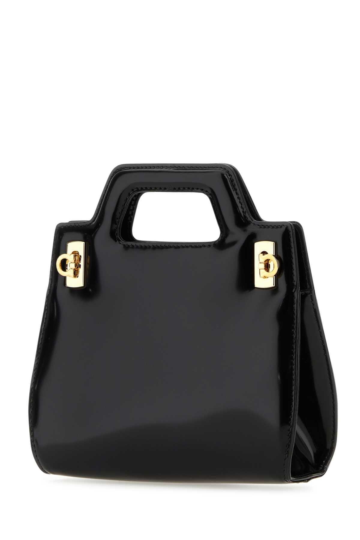 Salvatore Ferragamo Women Black Leather Mini Wanda Handbag