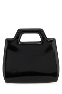 Salvatore Ferragamo Women Black Leather Mini Wanda Handbag