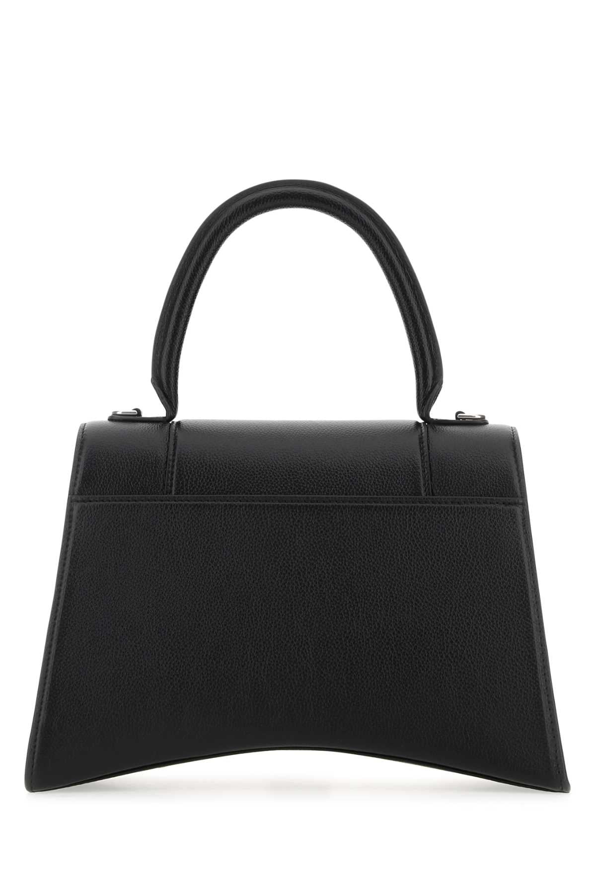 BALENCIAGA Balenciaga Women Black Leather Hourglass Handbag