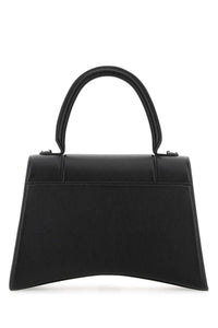 BALENCIAGA Balenciaga Women Black Leather Hourglass Handbag
