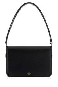 VALENTINO GARAVANI Valentino Garavani Women Black Leather Vlogo Shoulder Bag