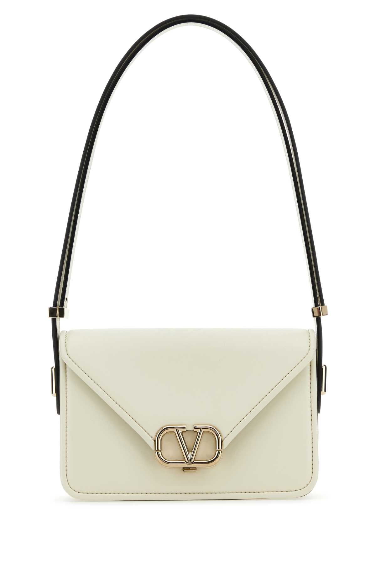 VALENTINO GARAVANI Valentino Garavani Women Ivory Leather Vlogo Crossbody Bag