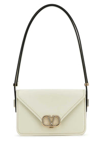 VALENTINO GARAVANI Valentino Garavani Women Ivory Leather Vlogo Crossbody Bag