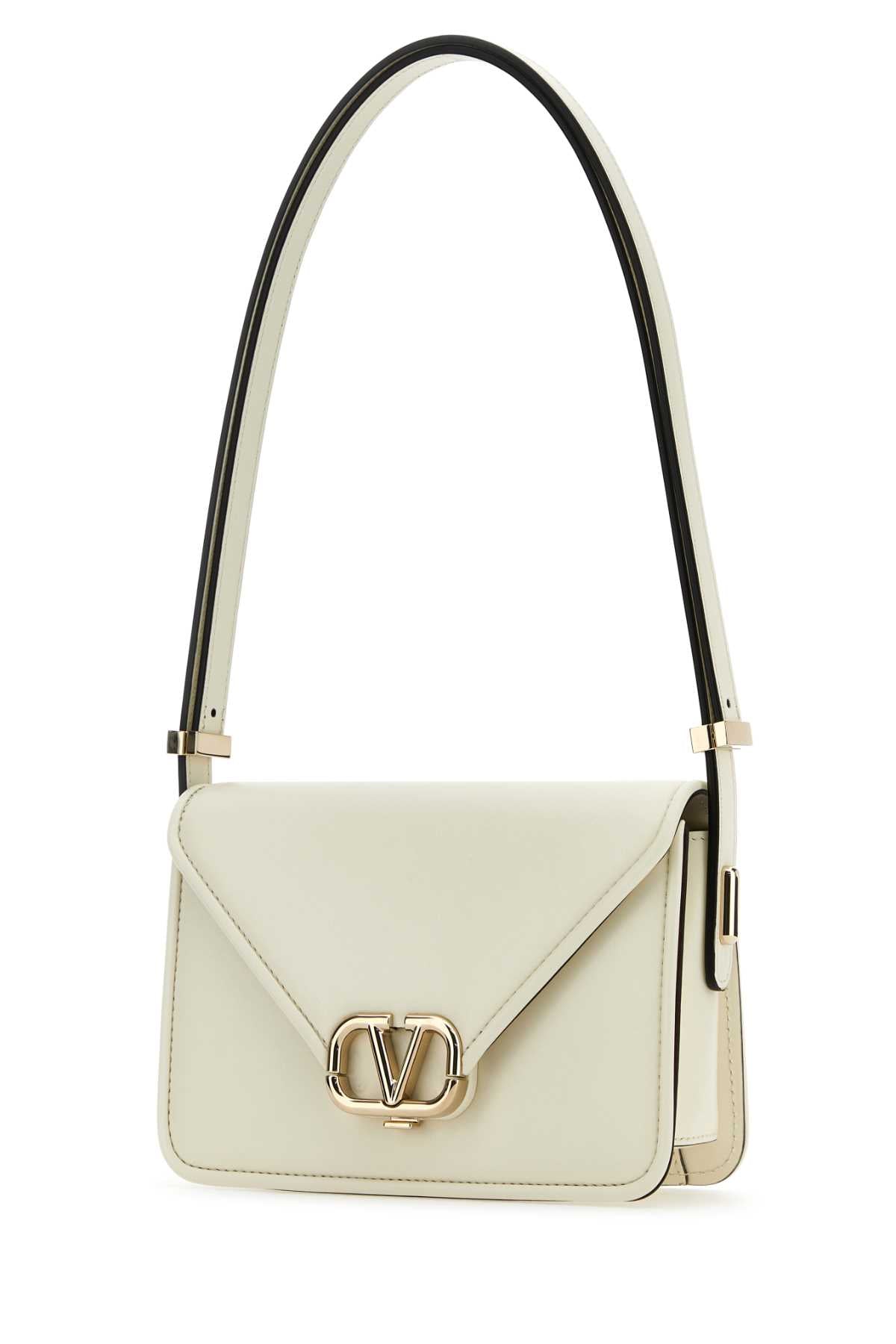 VALENTINO GARAVANI Valentino Garavani Women Ivory Leather Vlogo Crossbody Bag
