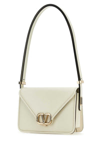 VALENTINO GARAVANI Valentino Garavani Women Ivory Leather Vlogo Crossbody Bag