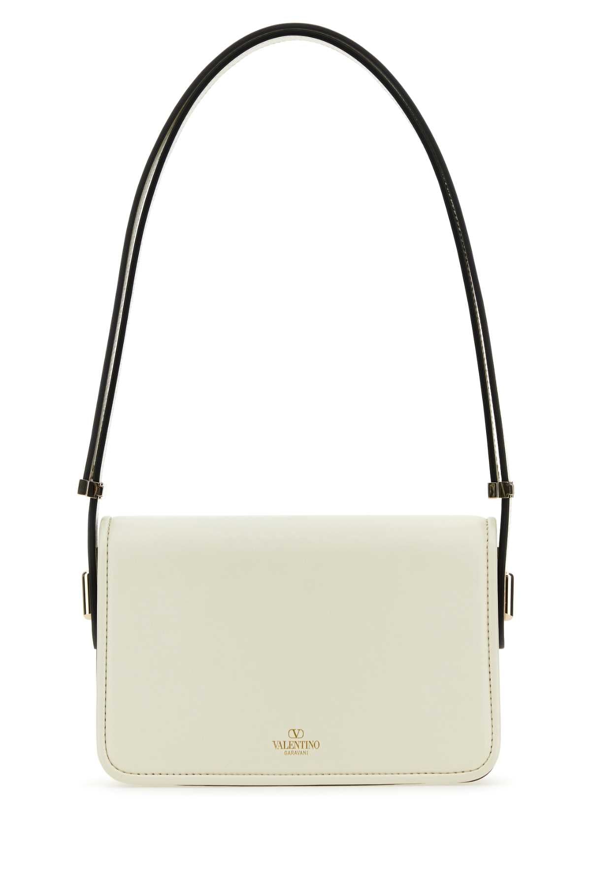 VALENTINO GARAVANI Valentino Garavani Women Ivory Leather Vlogo Crossbody Bag