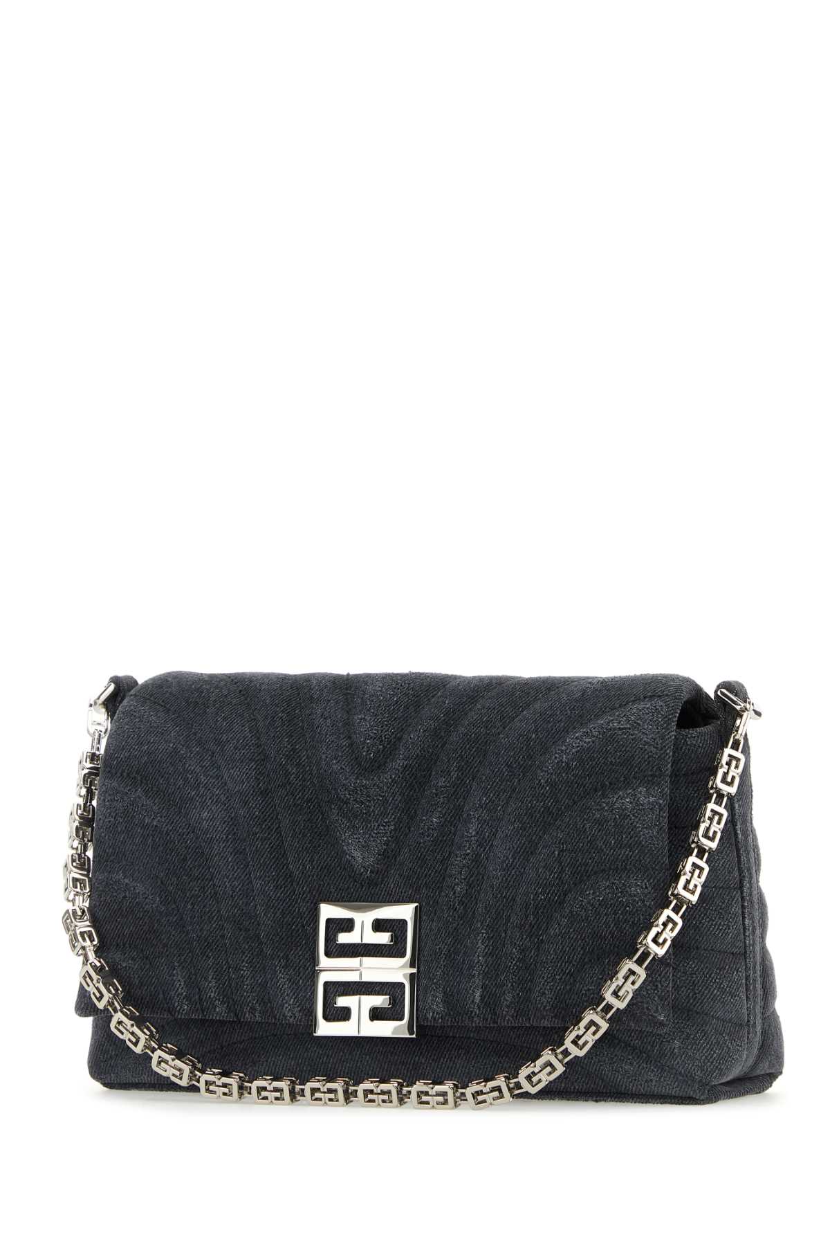 GIVENCHY Givenchy Women Black Denim Medium 4G Soft Handbag