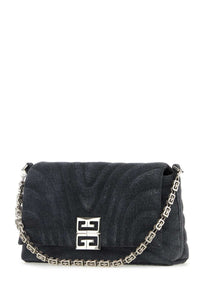 GIVENCHY Givenchy Women Black Denim Medium 4G Soft Handbag