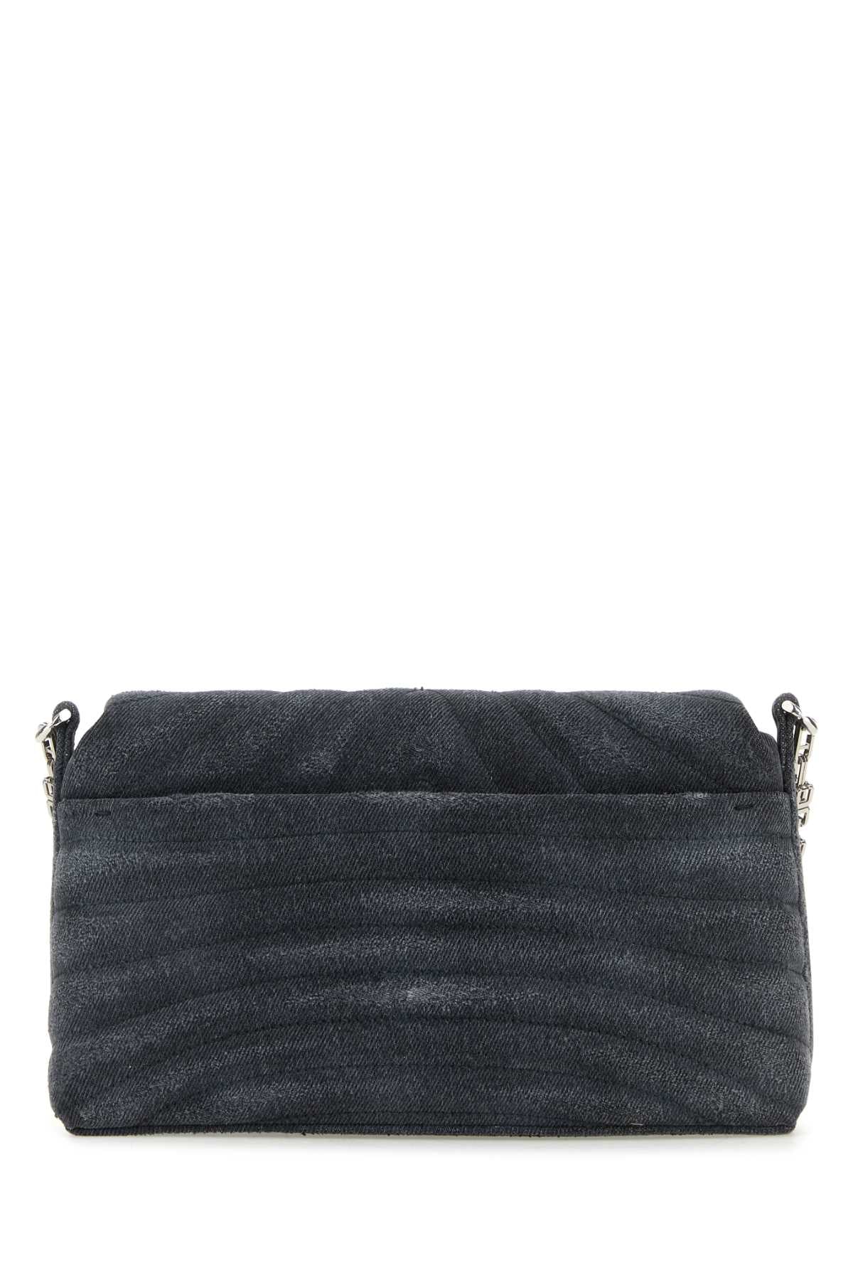 GIVENCHY Givenchy Women Black Denim Medium 4G Soft Handbag