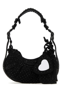 BALENCIAGA Balenciaga Women Embellished Denim Le Cagole Xs Shoulder Bag