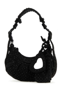 BALENCIAGA Balenciaga Women Embellished Denim Le Cagole Xs Shoulder Bag