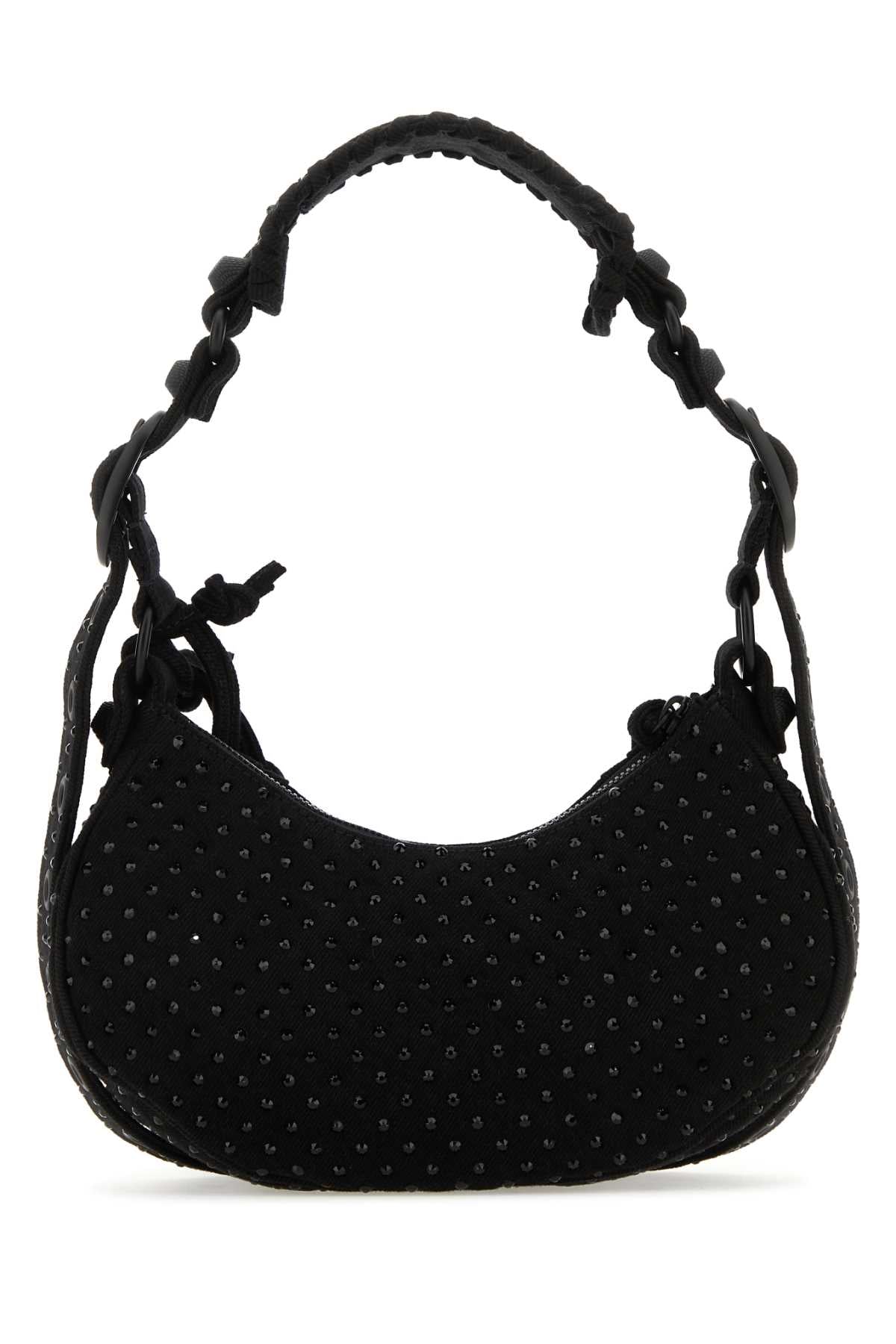 BALENCIAGA Balenciaga Women Embellished Denim Le Cagole Xs Shoulder Bag