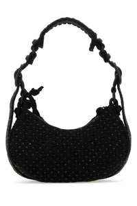 BALENCIAGA Balenciaga Women Embellished Denim Le Cagole Xs Shoulder Bag
