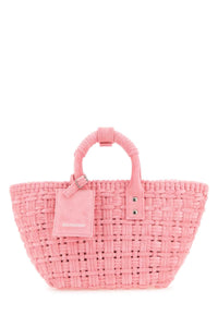 BALENCIAGA Balenciaga Women Pink Terry Fabric Bistro Xs Handbag