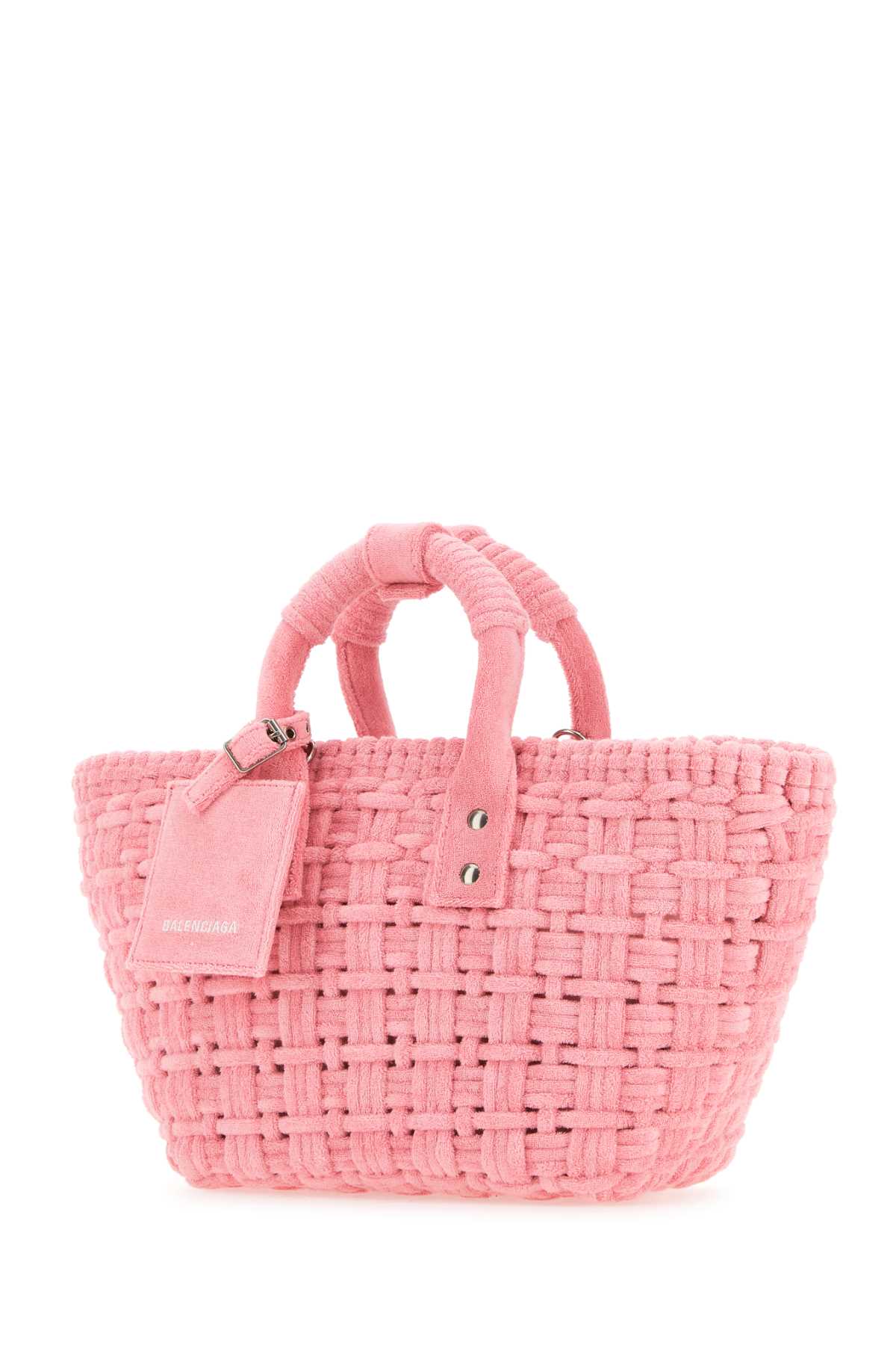 BALENCIAGA Balenciaga Women Pink Terry Fabric Bistro Xs Handbag