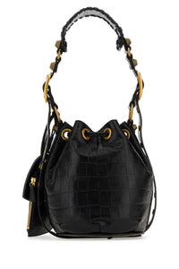 BALENCIAGA Balenciaga Women Black Leather Le Cagole Xs Bucket Bag