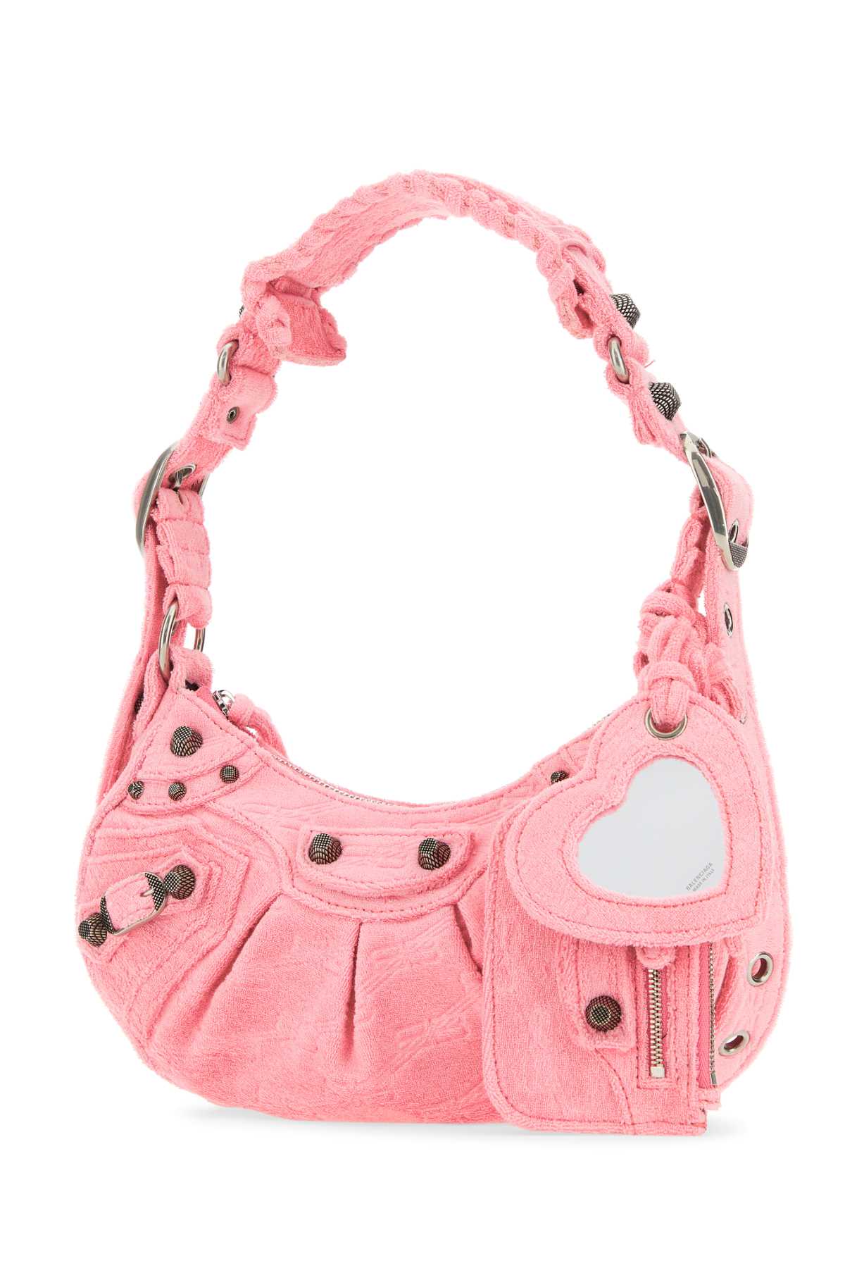 BALENCIAGA Balenciaga Women Pink Terry Fabric Le Cagole Xs Shoulder Bag