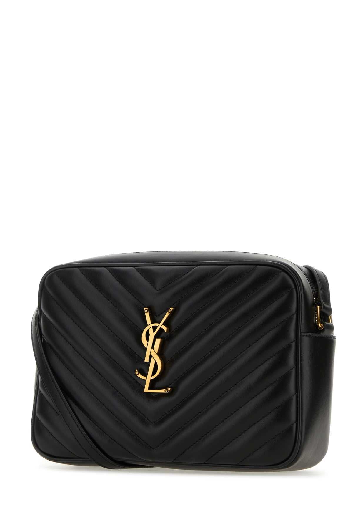 SAINT LAURENT Saint Laurent Women Black Leather Crossbody Bag