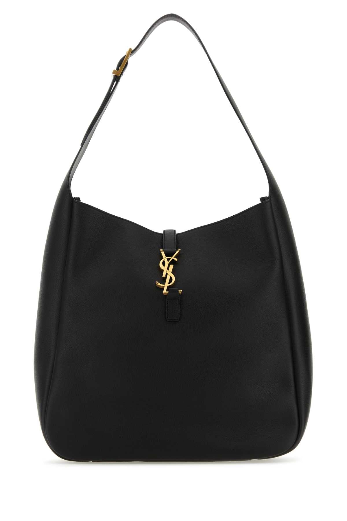 SAINT LAURENT Saint Laurent Women Black Leather Large Le 5 Ã  7 Shoulder Bag