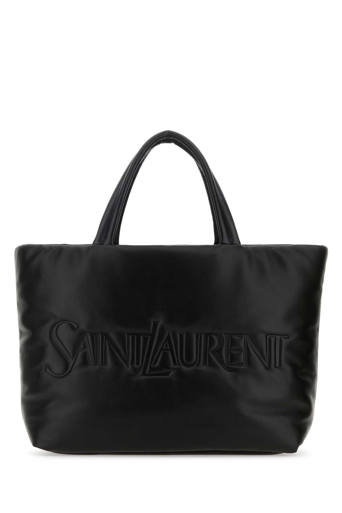 SAINT LAURENT Saint Laurent Men Black Nappa Leather Saint Laurent Shopping Bag
