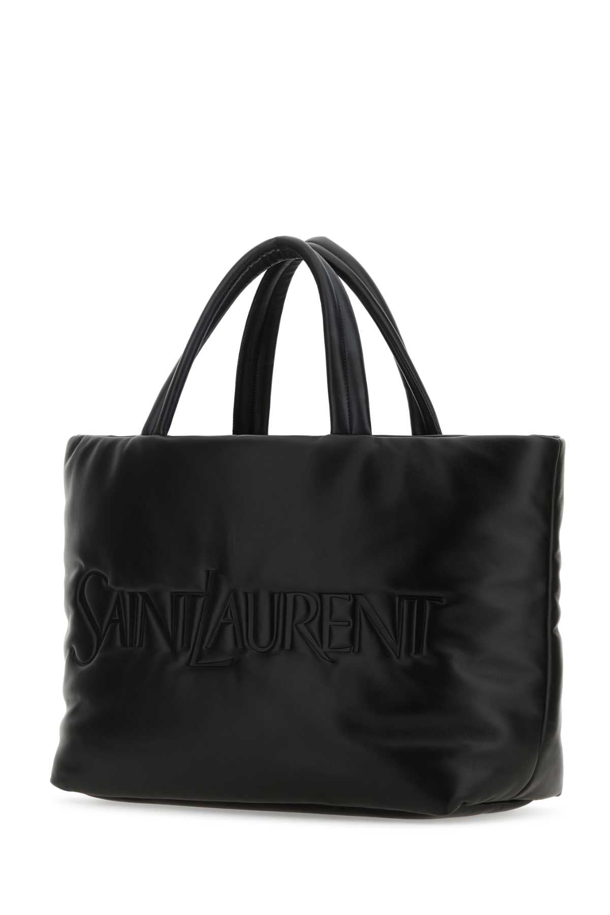 SAINT LAURENT Saint Laurent Men Black Nappa Leather Saint Laurent Shopping Bag