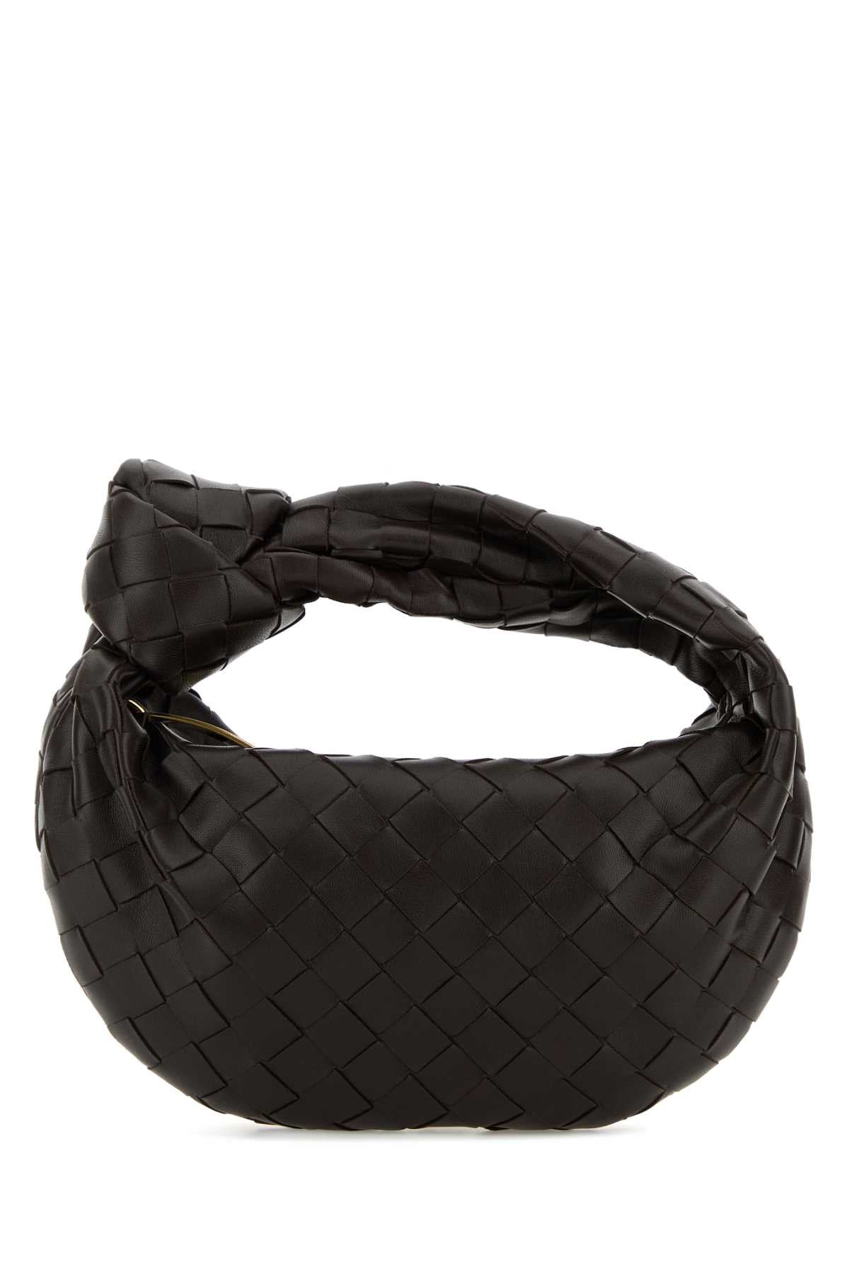 BOTTEGA VENETA Bottega Veneta Women Dark Brown Nappa Leather Mini Jodie Handbag