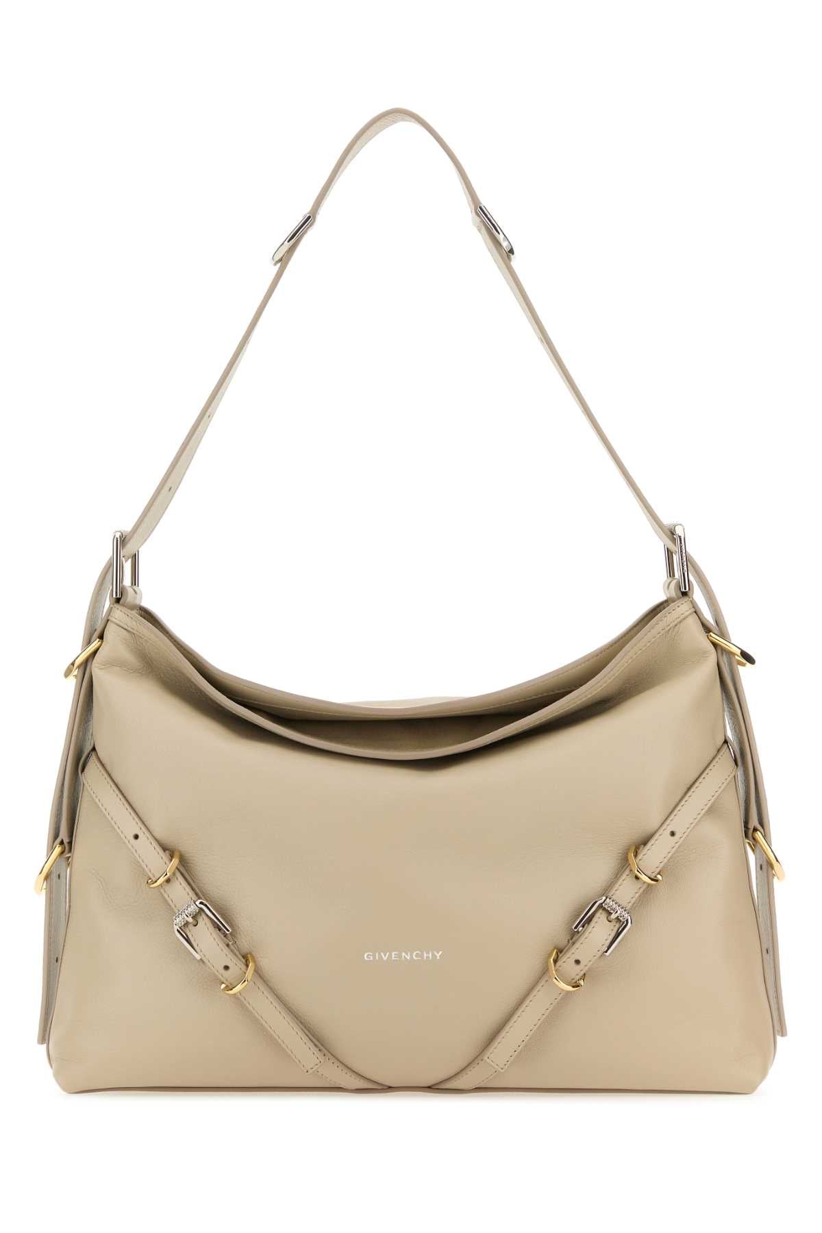 GIVENCHY Givenchy Women Sand Leather Medium Voyou Shoulder Bag
