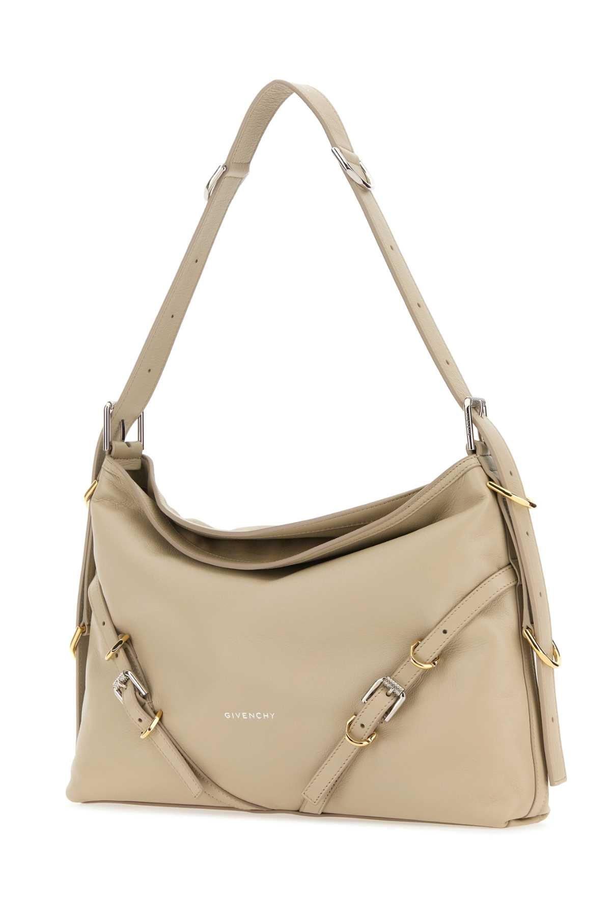GIVENCHY Givenchy Women Sand Leather Medium Voyou Shoulder Bag