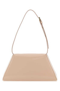 Prada Women Powder Pink Leather Shoulder Bag