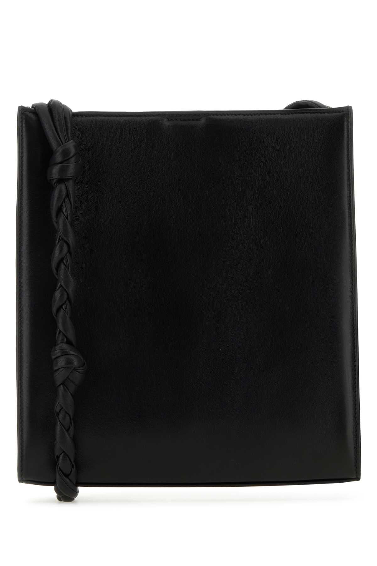 JIL SANDER Jil Sander Women Black Leather Medium Tangle Shoulder Bag
